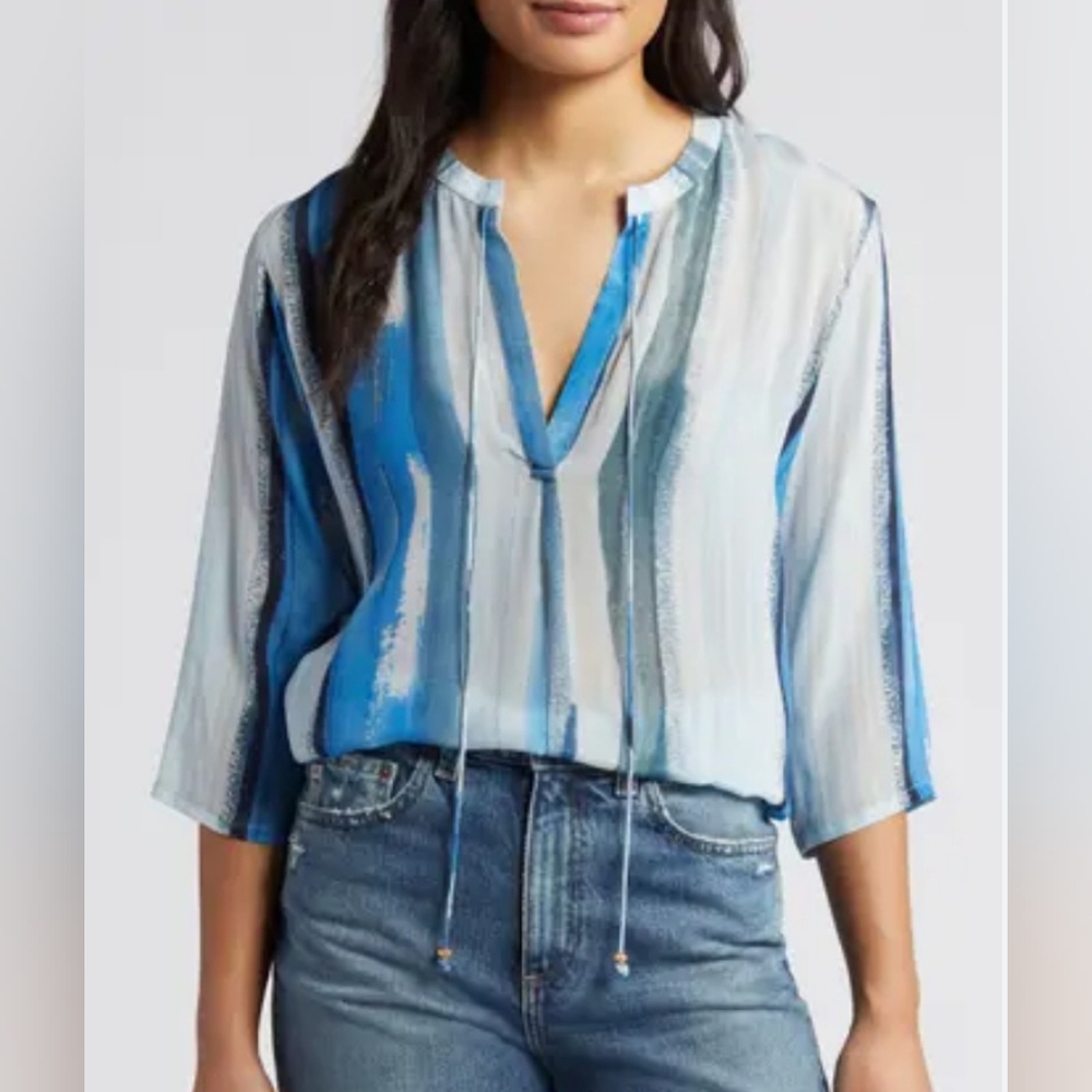 APNY tie neck blouse